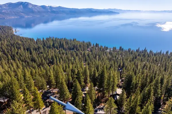 Aerial view of house, 90s Tahoe Time Capsule