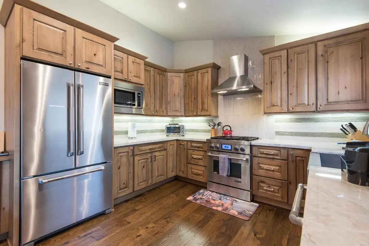 The kitchen itself has plenty of space to cook or entertain, Tranquil Tahoe Haven