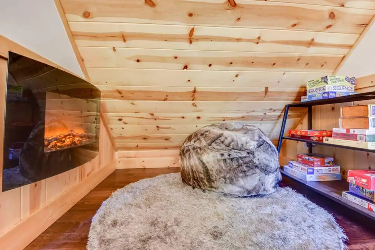 Kids will love this room to enjoy and play all together, Tranquil Trails Cabin