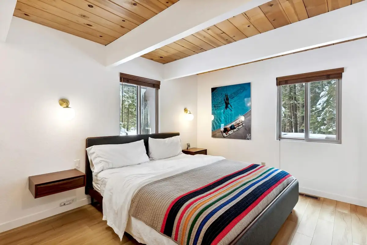 Bedroom #1 with King Bed, Patton's Pfeiffer Cabin
