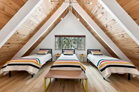 Bedroom #3 with 4 twin beds, Patton's Pfeiffer Cabin