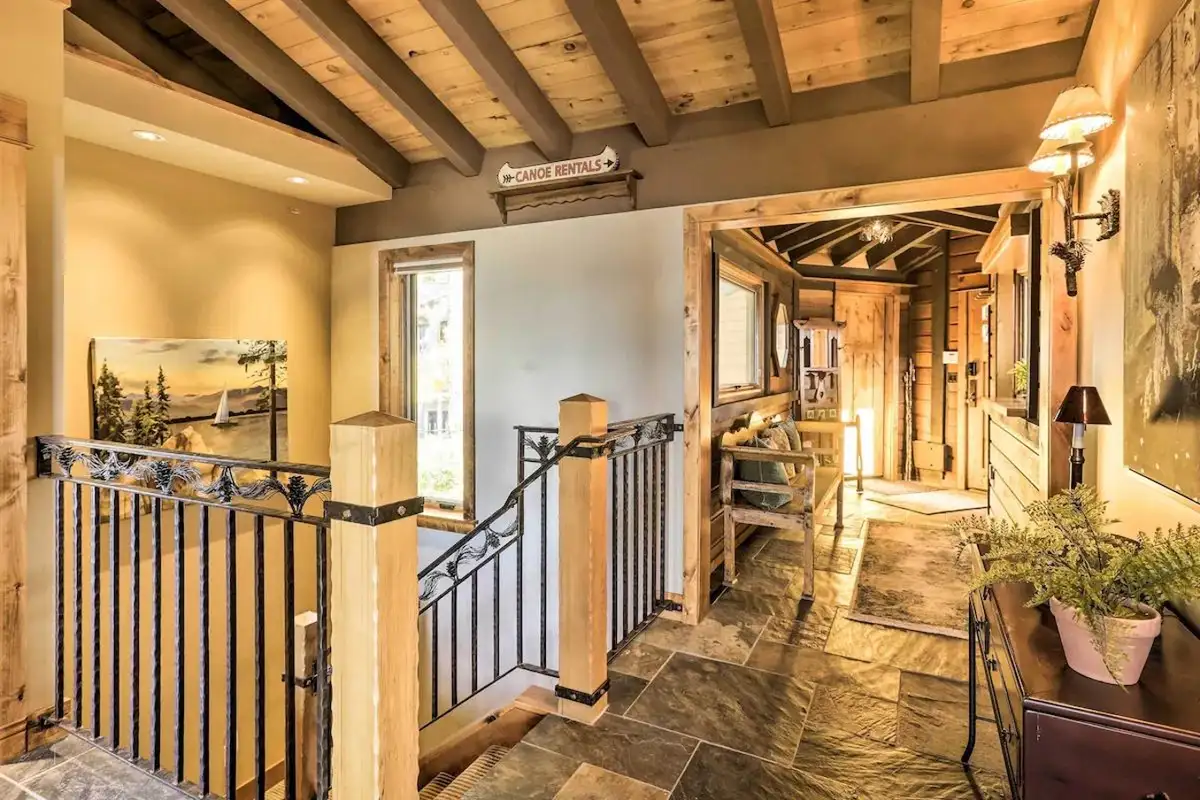 Hallway | Stairs Required to Access Remaining Bedrooms, Lakeview Oasis