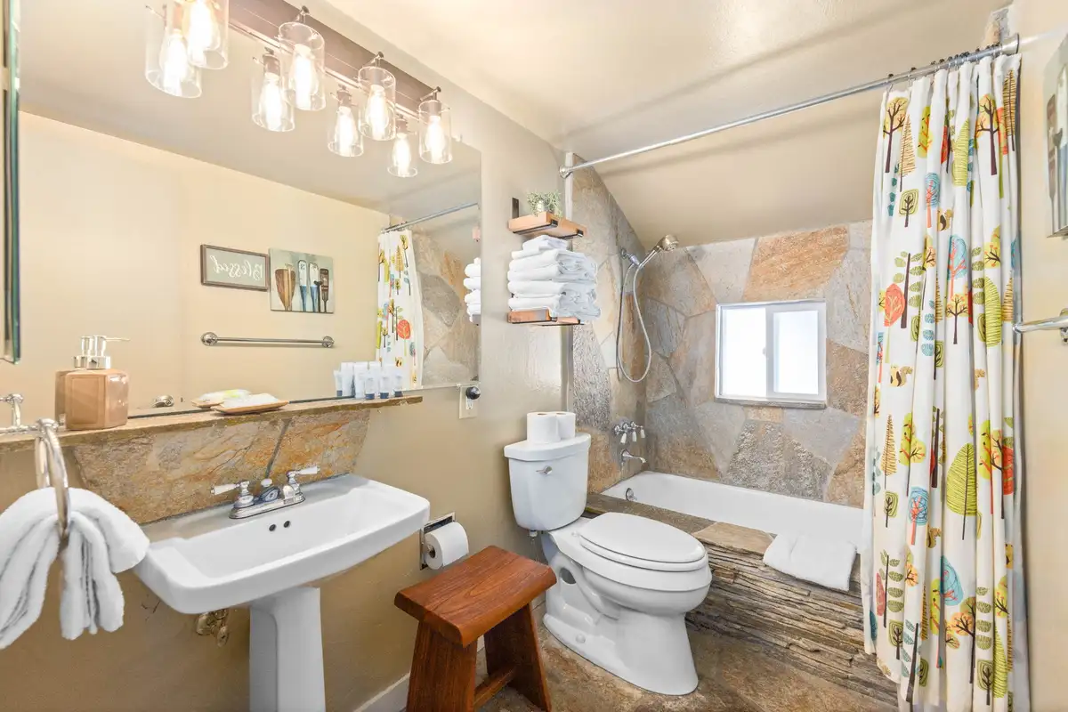 Bathroom #2, located on 2nd level, Mountaintop Retreat