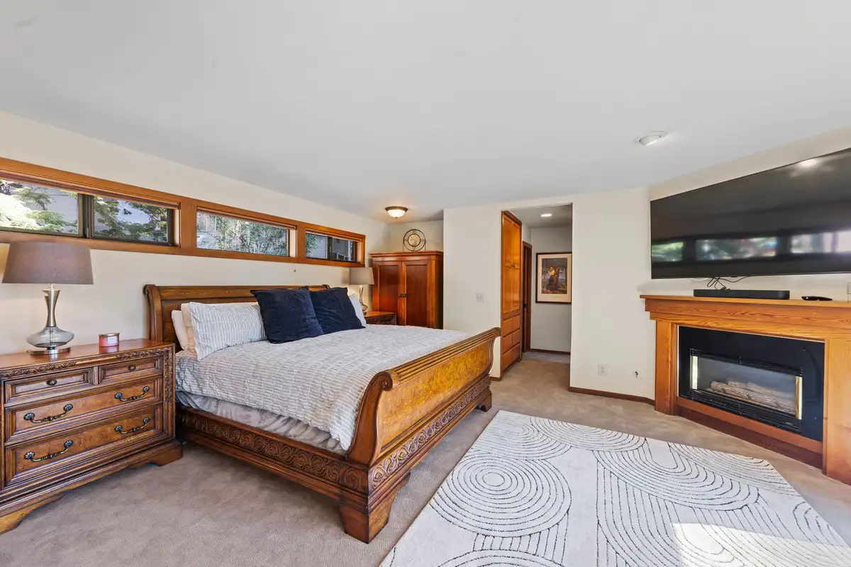 fourth bedroom with king bed on second floor, Incline Lakeside Haven