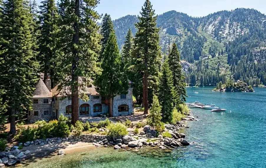 Vikingsholm on the shore of Emerald Bay