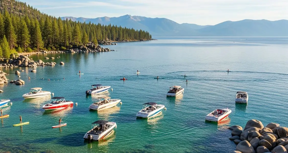 Speedboat Beach Lake Tahoe