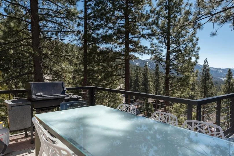 Outdoor BBQ grill ready for group cookouts at Skylake Serenity Retreat in Incline Village