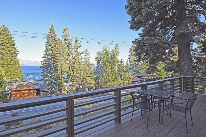 Outdoor BBQ grill ready for group cookouts at Tranquil Tahoe Haven in Carnelian Bay